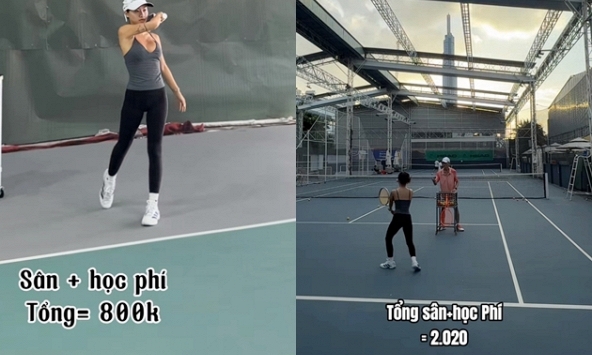Louis Phạm tiêu 2,8 triệu đồng trong 3 tiếng chơi pickleball, tennis