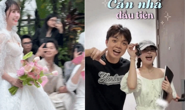 Cô dâu viral TikTok khoe nhà tân hôn mới tậu: Có thang máy lên tận cửa, view tầng thượng nhìn thẳng Landmark 81