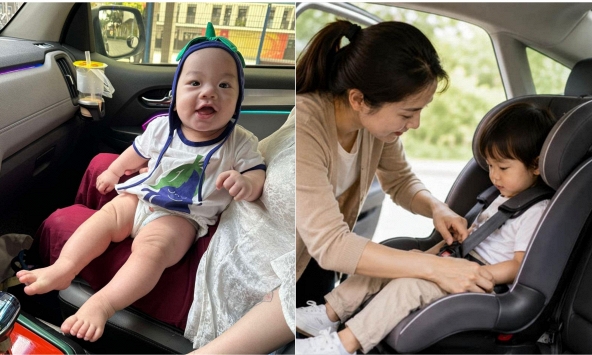 Bố mẹ đừng quên từ 1/7, trẻ em đi ô tô bắt buộc phải có ghế an toàn!