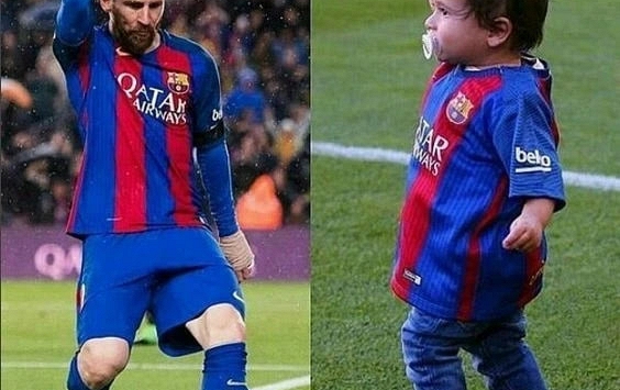 Cả 3 cậu con trai của Messi, không có cậu bé nào thần tượng bố!