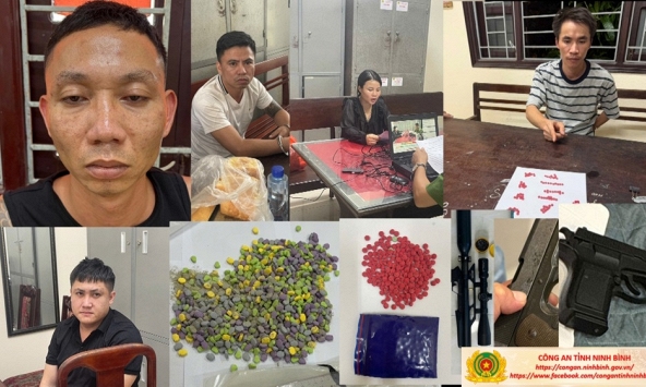 Các mũi trinh sát đồng loạt khám xét, bắt Vũ Văn Bốn SN 1986 cùng 93 đối tượng