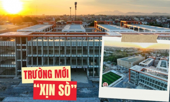 Cận cảnh ngôi trường hơn 200 tỷ, vừa xây xong ở Hà Nội và đã tuyển sinh từ năm nay: To đẹp cỡ nào mà phụ huynh xuýt xoa mãi!
