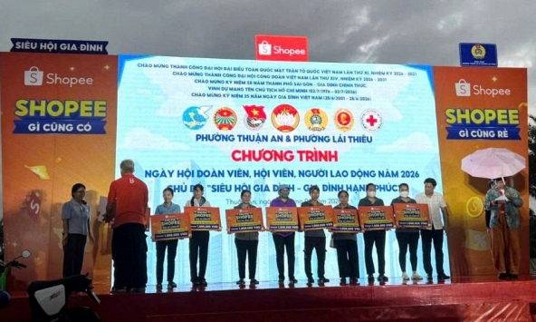 TP.HCM: Công đoàn phường Lái Thiêu và Thuận An lan tỏa tinh thần gắn kết qua Ngày hội 'Siêu Hội Gia Đình – Gia Đình Hạnh Phúc'