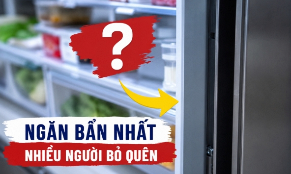 Phát hiện ngăn bẩn nhất trong tủ lạnh, nhiều người chưa từng vệ sinh
