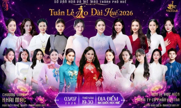 Đặc sắc đêm diễn “Áo dài Huế - Dòng chảy di sản hội nhập”