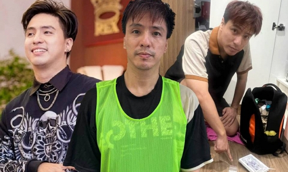 Hình ảnh ca sĩ Tăng Nhật Tuệ thời điểm bị bắt trong đường dây ma túy 48 người