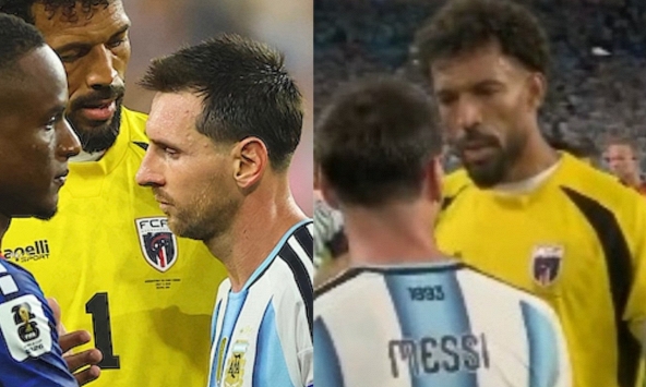 Khoảnh khắc kề vai của những 'anh hùng': Messi nói gì khiến 'người nhện' Vozinha xúc động không nói nên lời?
