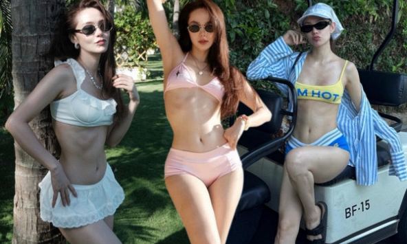 Không chịu nổi Minh Hằng: U40 đi biển mà mặc slay cỡ này!