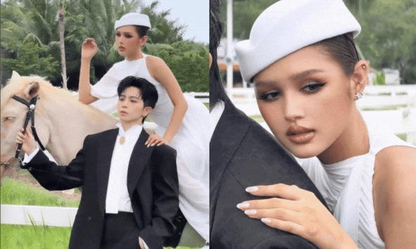 Xoài Non và Gil Lê vừa chụp ảnh cưới với ngựa?