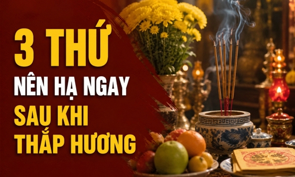 3 thứ nên hạ ngay sau khi thắp hương