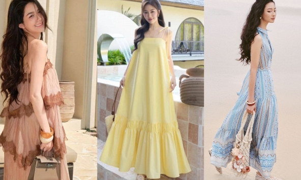 6 mẫu váy maxi tôn dáng mảnh mai cao ráo, che khuyết điểm khéo dã man