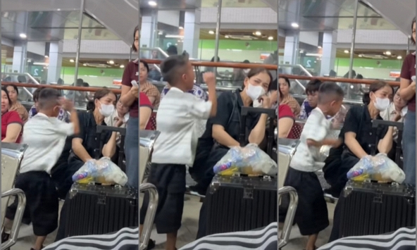Đoạn clip cậu bé liên tục đánh mẹ bôm bốp ở bệnh viện đang viral: Nuông chiều độc hại hay sự bất lực của 1 người mẹ?