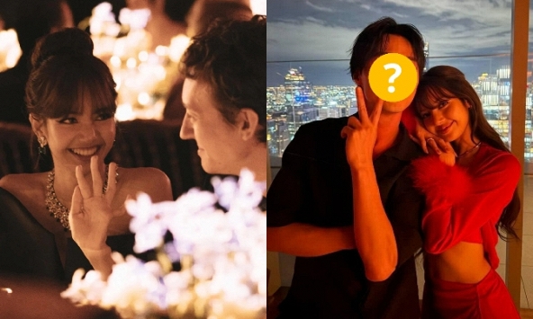 Hậu chia tay tỷ phú, Lisa (BLACKPINK) tựa đầu lên vai chàng trai giống hệt Park Seo Joon