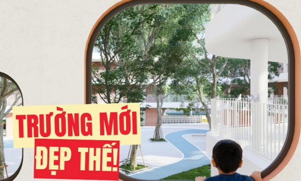 Tháng 8 này, Hà Nội sẽ đón thêm một trường mầm non CÔNG LẬP cực đẹp, nhìn ảnh phối cảnh đã thấy thích mê!