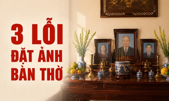 3 lỗi đặt ảnh bàn thờ