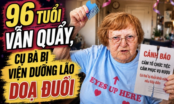 Cụ bà 96 tuổi gây sốt vì tiệc tùng đến 1 giờ sáng, bị viện dưỡng lão dọa đuổi vẫn đáp: 'Không ai có thể ngăn tôi tận hưởng cuộc sống'