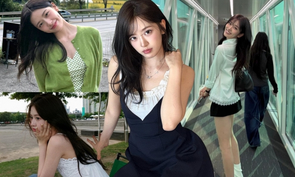 Mỹ nữ cứ nghiêng đầu là 'ăn tiền': Nhan sắc ngọt ngào tan chảy, style đời thường siêu hút mắt