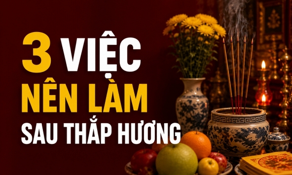 3 việc nên làm sau thắp hương