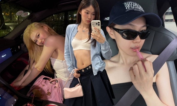 Mỹ nữ 25 tuổi ngồi trong Porsche: Nhan sắc ngọt ngào cuốn hút, là 'sách mẫu' mặc đẹp cho gái trẻ copy