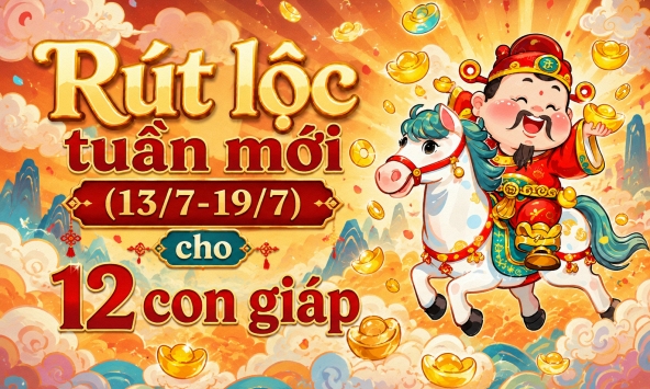 Rút lộc tuần mới (13/7-19/7) cho 12 con giáp: Ai được hưởng lộc lớn từ vũ trụ, ai cần thận trọng nhiều hơn?