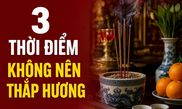 3 thời điểm không nên thắp hương