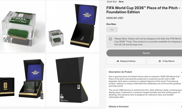FIFA rao bán các mảnh cỏ sân chung kết World Cup giá từ 12 triệu đồng
