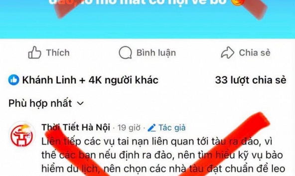 Đề nghị xác minh, xử lý fanpage 'Thời Tiết Hà Nội' vì đăng thông tin chưa kiểm chứng, gây hoang mang