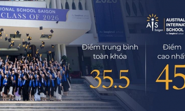 AIS Saigon lập kỷ lục thành tích IB với hai học sinh đạt điểm tuyệt đối, đánh dấu cộc mốc mới trong hành trình 20 năm phát triển