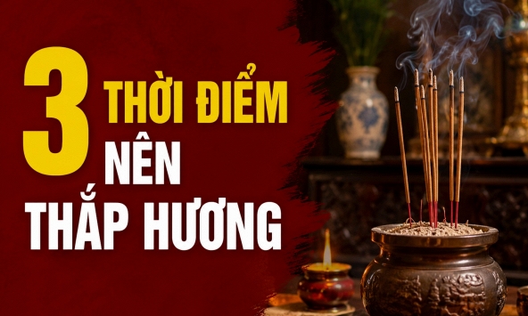 3 thời điểm nên thắp hương