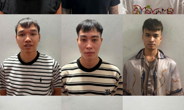 Cảnh sát kiểm tra một căn nhà cho thuê, bắt giữ Nguyễn Đức Toàn SN 1998 cùng nhiều nhân viên