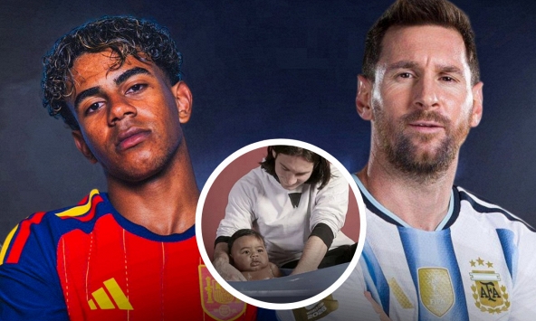 Không thể ngờ cậu bé Yamal 5 tháng tuổi được Messi tắm cho sau 19 năm lại đụng độ ở chung kết World Cup