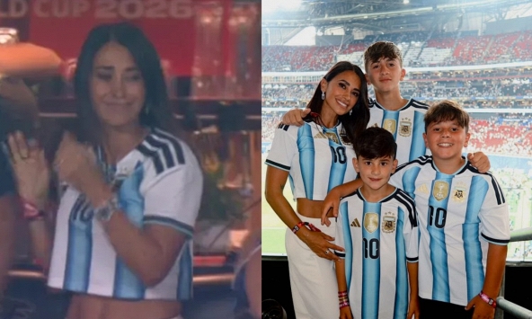 Vợ Messi vỡ òa ôm người thân khóc nức nở trong khoảnh khắc Argentina giật vé chung kết từ tay tuyển Anh