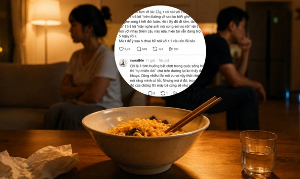 Chuyện bát mỳ lúc nửa đêm viral MXH: Là phụ nữ 'lắm chuyện' hay do các ông chồng quá vô tâm?