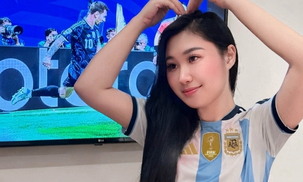 Hòa chung không khí World Cup, gymer Lệ Đặng 'lên đồ' cổ vũ Argentina khiến CĐM thích thú