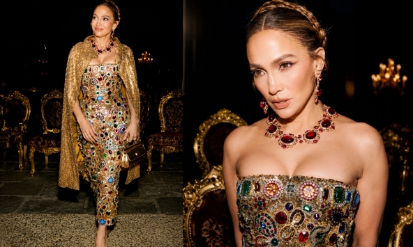 Jennifer Lopez 'chiếm trọn' show Dolce & Gabbana bằng bộ trang sức đá quý rực rỡ: Đỏ tourmaline, ruby xuất hiện dày đặc nhưng vẫn sang đến lạ