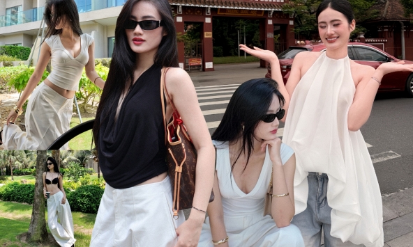 Mỹ nữ mặt xinh dáng đẹp, diện đồ cơ bản mà khí chất ngút ngàn: Nhìn là muốn thả tim ầm ầm