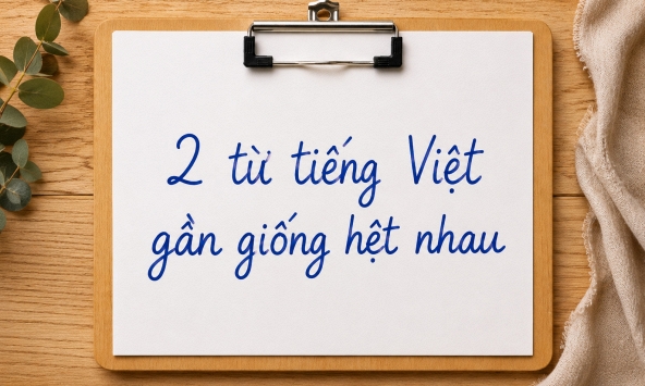 Hai từ tiếng Việt chỉ khác một dấu, nhiều người thường xuyên viết nhầm: Một từ đúng, một từ không hề tồn tại trong từ điển