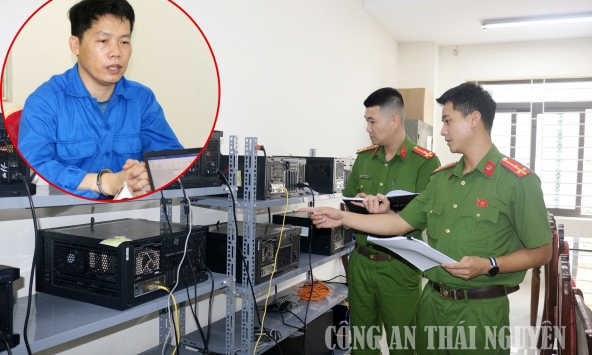 Công an đồng loạt khám xét, bắt Lê Trung Hiếu SN 1984, thu 66 máy tính, 2 ô tô, 5 sổ đỏ, 14 tỷ đồng