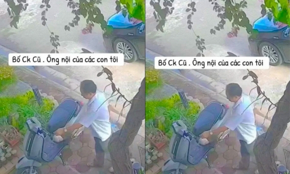 Người đàn ông lặng lẽ treo túi đồ ăn lên xe con dâu cũ: Cảm động câu chuyện phía sau