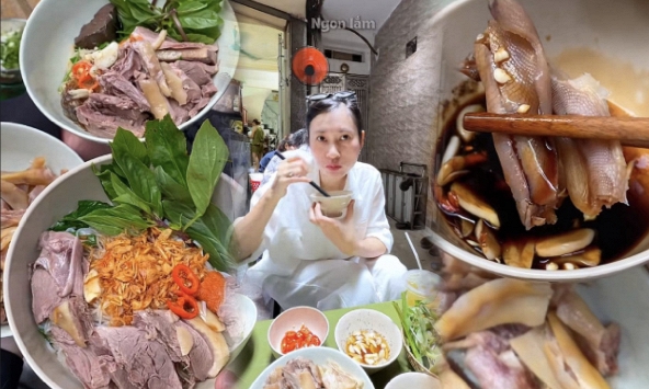 Quán bún ngan Hà Nội chuyên nhìn mặt khách mới chịu tính tiền, đổi lại đĩa chân rút xương ngon khó có đối thủ