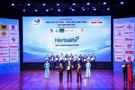 Herbalife Việt Nam ghi dấu ấn với Top 10 Nhãn hiệu nổi tiếng Việt Nam 2026