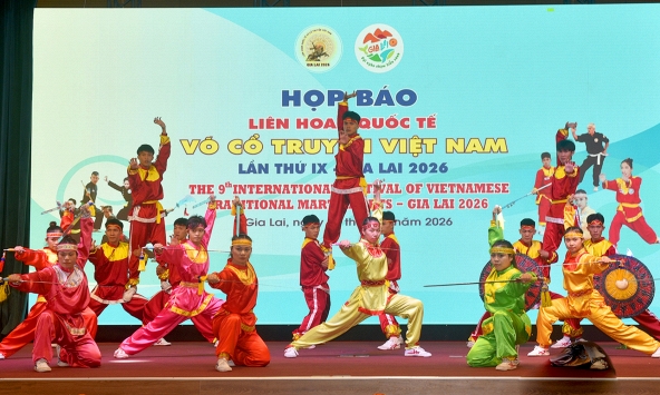 16 đoàn quốc tế tham dự Liên hoan quốc tế võ cổ truyền Việt Nam lần thứ IX - Gia Lai 2026