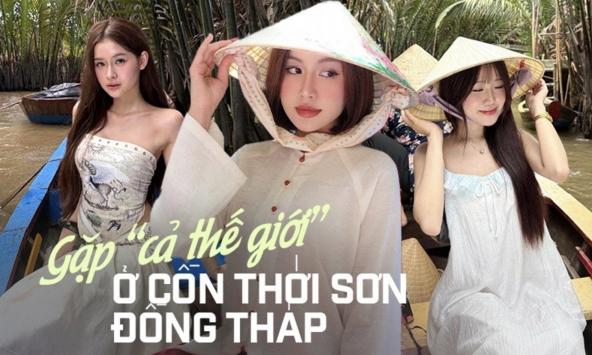 Chưa bao giờ du lịch miền Tây hot như hè năm nay: Ghe xuồng kẹt cứng ngắc, chú thím chèo mỏi tay