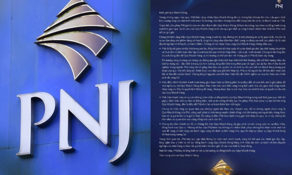 Tâm thư mới nhất từ PNJ