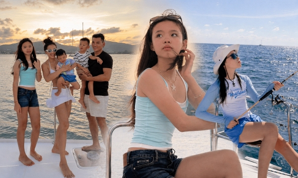 Con gái riêng của mỹ nhân showbiz Việt gây sốt với đôi chân siêu dài ở tuổi 13, nhìn thần thái này đúng chuẩn ngôi sao tương lai