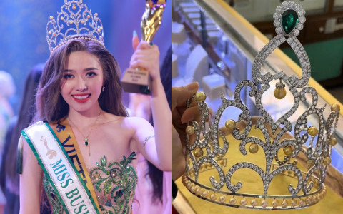 Mới nhất vụ 1 Hoa hậu Vbiz mang vương miện 3 tỷ đồng được kiểm định là hàng giả