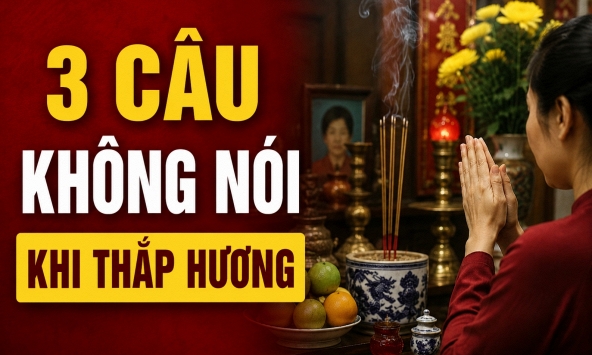 3 câu không nói khi thắp hương