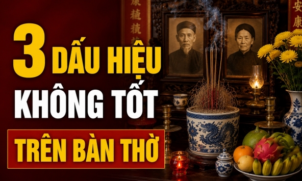 3 dấu hiệu không tốt trên bàn thờ