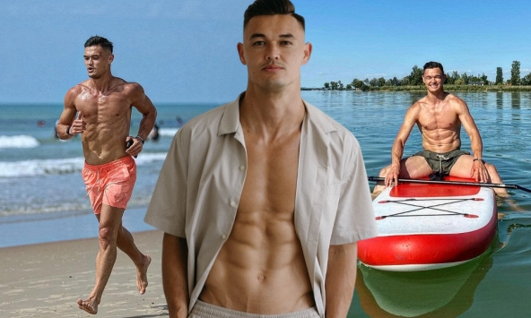 Cầu thủ thu hút với body đẹp Lê Giang Patrik và tin đồn yêu MC Hoàng Oanh