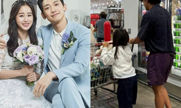 2 con gái của Kim Tae Hee - Bi Rain mới học cấp 1 đã toả ra hào quang nổi tiếng